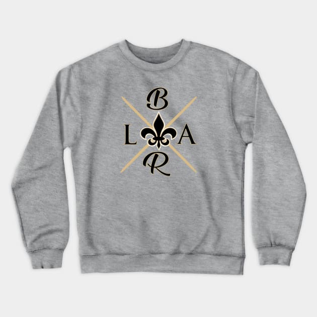 Baton Rouge Saints - BRLA Crewneck Sweatshirt by SWOTS